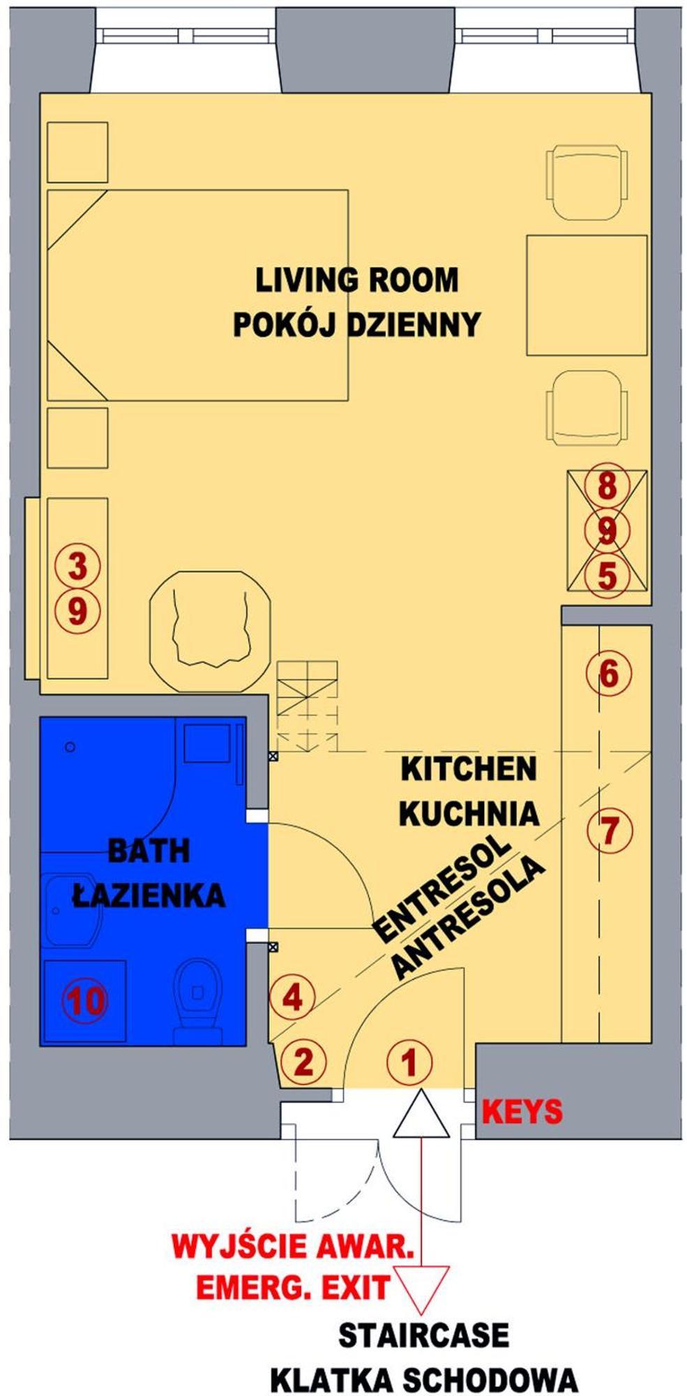 Colour-box Studio, Wawel Castle Area Apartament *