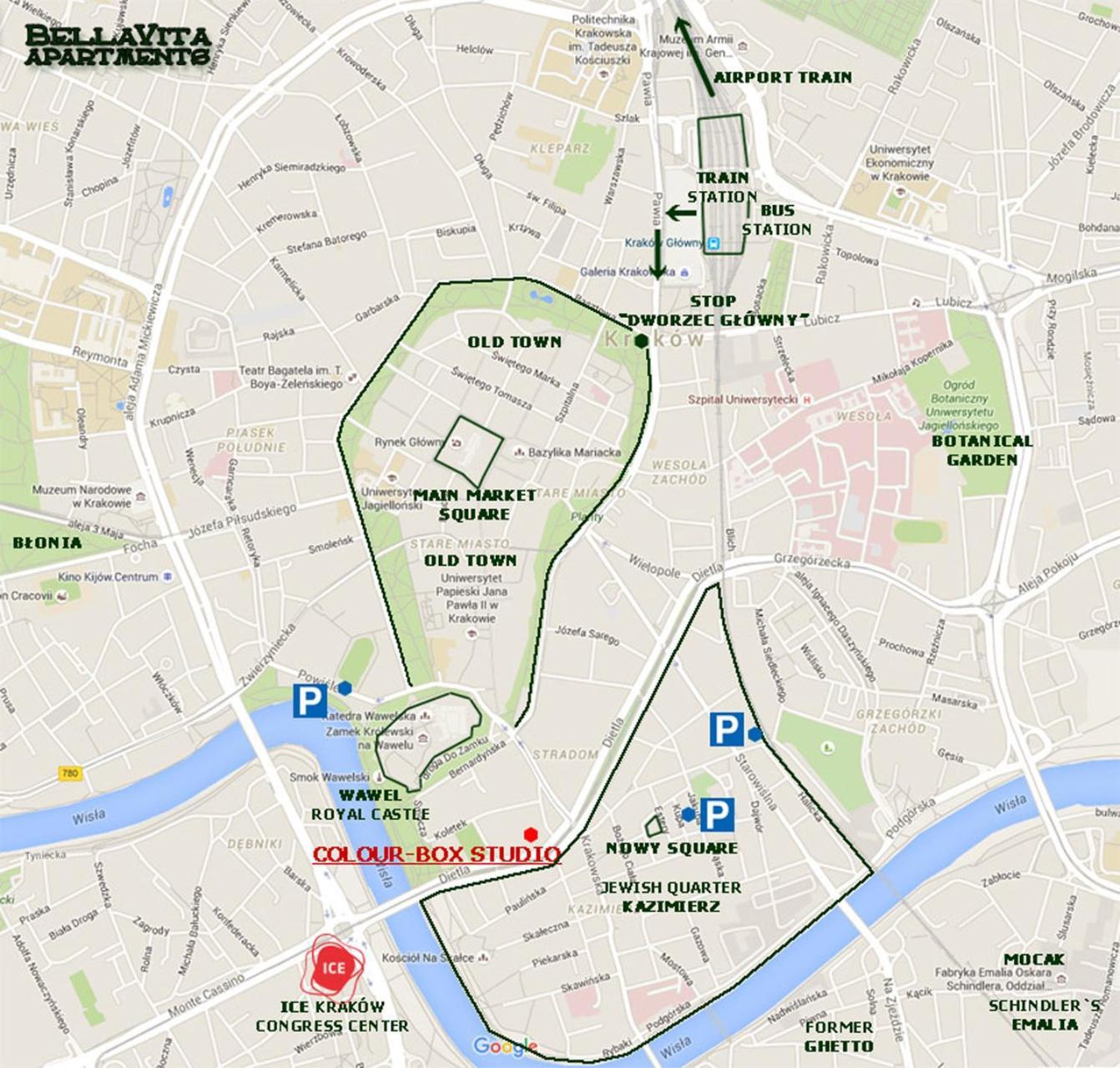Colour-box Studio, Wawel Castle Area Apartament